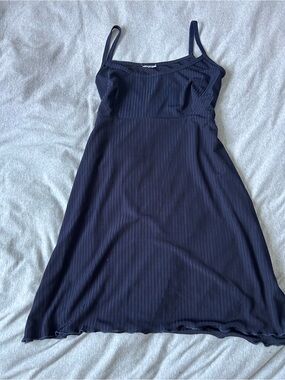 Navy Ribbed Slip Dress

No tag but fits M
